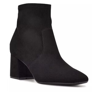 Nine West Viper Bootie Black Faux Suede, Size 9,.  Brand new and unworn.